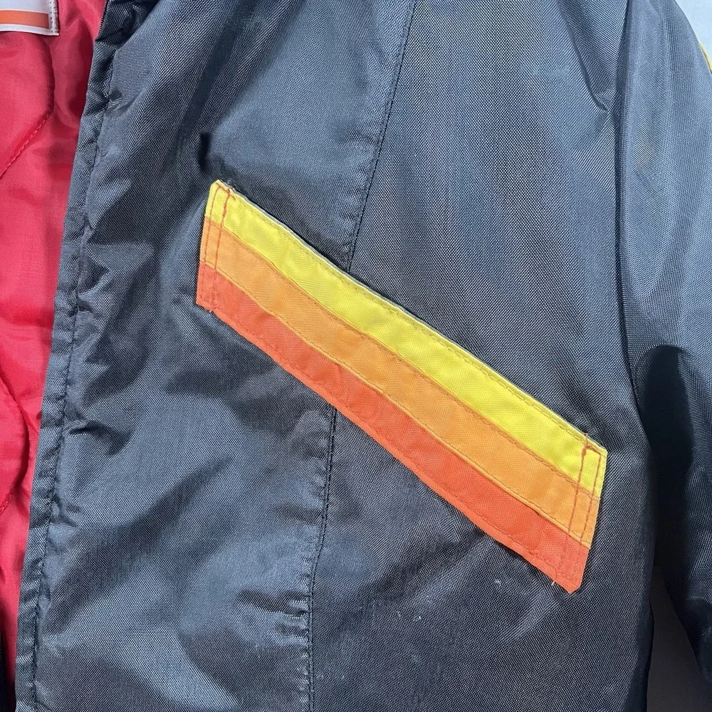 VTG BOMBARDIER, MODE INC SNOMOBILE MADE IN USA QUILTED SKI JACKET SIZE  16R - Picture 8 of 14